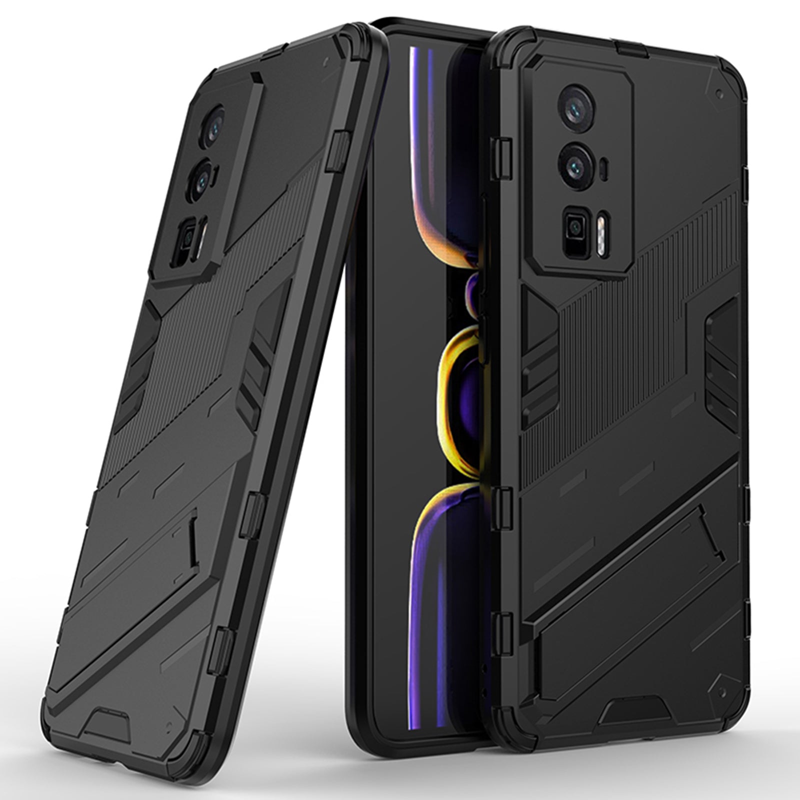 Kickstand Phone Case for Xiaomi Poco F5 Pro 5G Redmi K60 Pro 5G K60 5G Anti-scratch Soft TPU Hard PC Cover Kickstand Phone Case for Xiaomi Poco F5 Pro 5G Redmi K60 Pro 5G K60 5G Anti-scratch Soft TPU Hard PC Cover